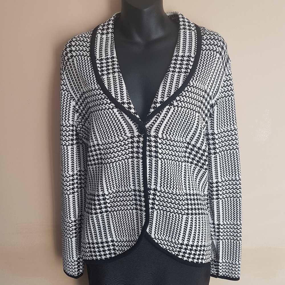 Plaid Jacket Cardigan